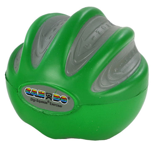 CanDo Digi-Squeeze Hand Exerciser – Medium, Moderate Resistance (Green)