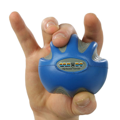 CanDo Digi-Squeeze Hand Exerciser – Medium, Firm Resistance (Blue)