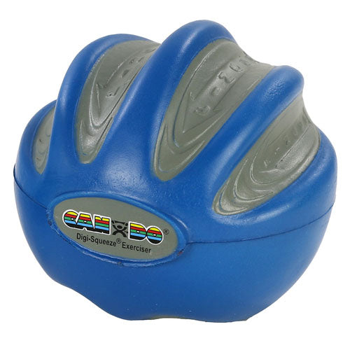 CanDo Digi-Squeeze Hand Exerciser – Medium, Firm Resistance (Blue)