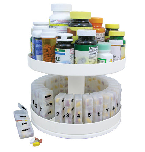 Revolving Pill Medicine Organizer