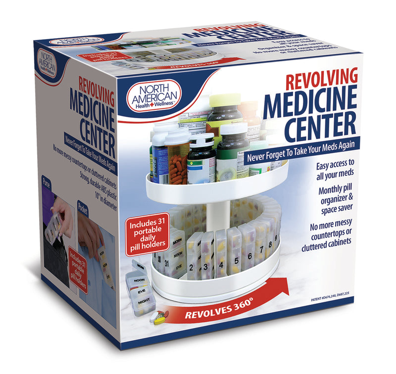 Revolving Pill Medicine Organizer