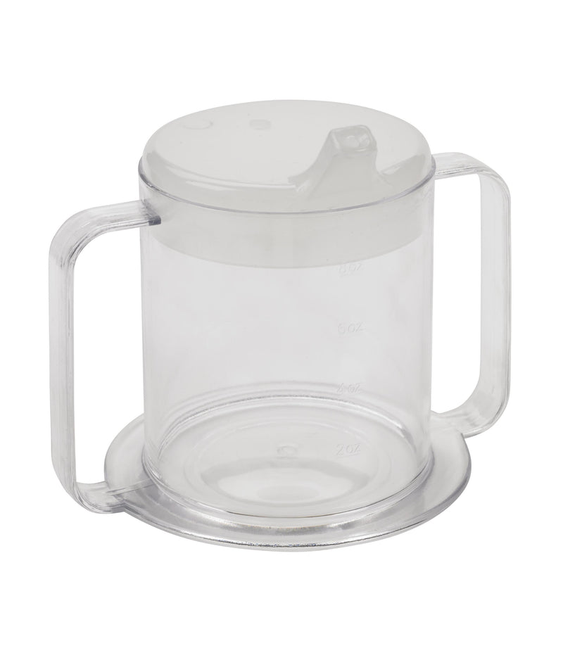 Double-Handled Mug with Lid - Versatile and Convenient Design