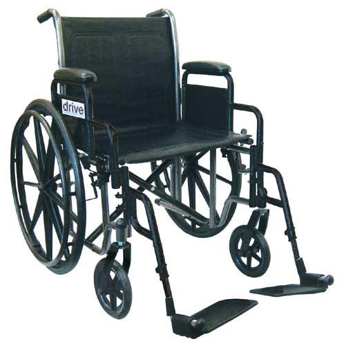 Economy Wheelchair with Removable Desk Arms and Elevating Legrests – 16" Width for Comfort and Mobility