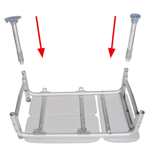 Transfer Bench Padded Kd  Gray