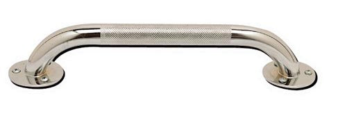 32" Chrome Knurled Grab Bar for Enhanced Bathroom Support and Safety