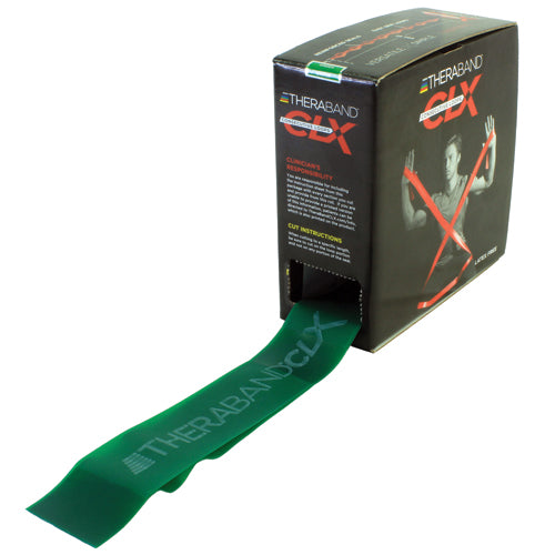 TheraBand CLX Consecutive Loop Bands Green – 25-Yard Bulk Roll