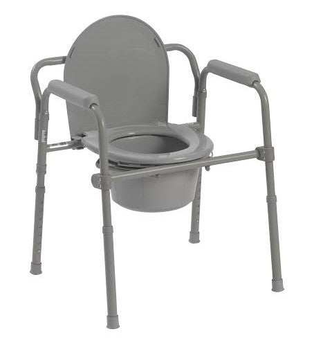Drive Folding Steel 3-in-1 Commode (Non-Retail Boxed)