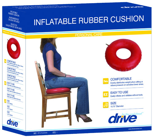 Red Rubber Inflatable Ring - 15" / 37.5cm, Retail Box