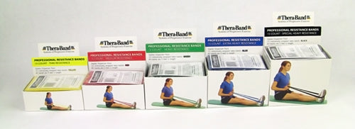 Thera-Band Starter Pack - 15 Red 5' Resistance Bands for Strength & Rehab