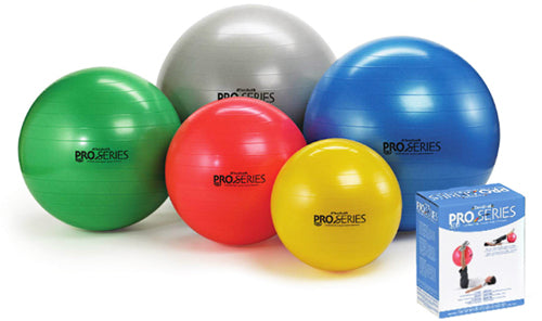 Pro-Series Exercise Ball, Slow-Deflate, Yellow, 45cm for Stability and Core Training