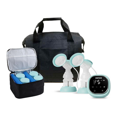 Zomee Z2 Breast Pump Bundle With Tote And Cooler