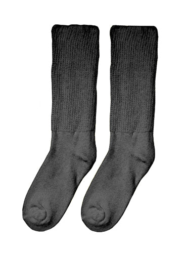 Diabetic Socks, Extra Large (10-13), Black - Pair