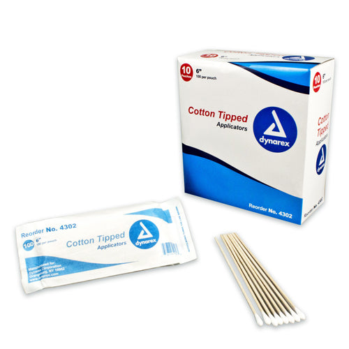 Cotton Tipped Applicators - 6" Non-Sterile (Box of 1000)