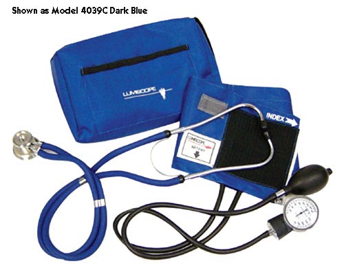 Blood Pressure Monitor & Sprague Stethoscope Combo Kit -  Burgundy