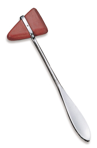 Taylor Percussion Hammer – 7.5" Chrome Handle with Triangular Rubber Head (Non-Retail Packaging)