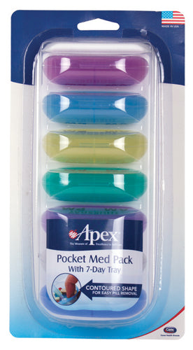 Pocket Med Pack with 7-Day Tray – Convenient and Portable Medication Organizer