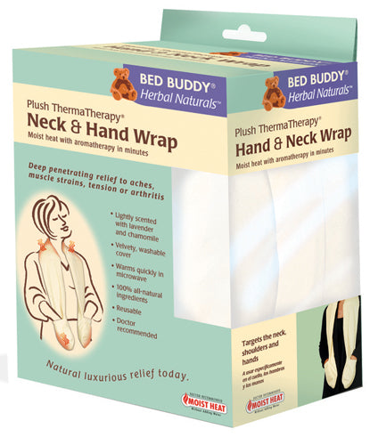 Bed Buddy Naturals Plush Neck & Hand Wrap – Microwaveable Therapeutic Heat