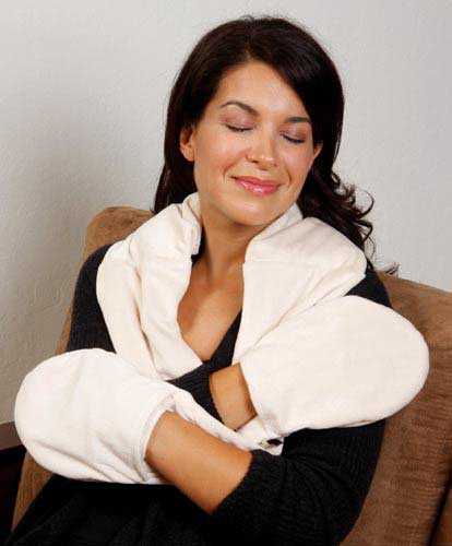 Bed Buddy Naturals Plush Neck & Hand Wrap – Microwaveable Therapeutic Heat