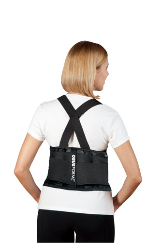 ObusForme Unisex Back Belt fits waist circumferences from 33 to 40 inches