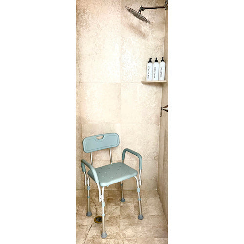 Blue Jay Shower Chair with Padded Arms – Durable and Comfortable