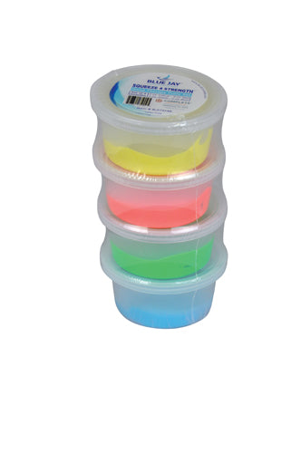 Squeeze 4 Strength, 2 oz. Hand Therapy Putty, Set of 4