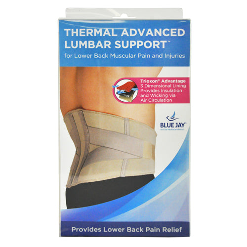 Blue Jay Lumbar Support, Large - Fits Waist 35.75" to 39" for Comfortable Back Support and Relief