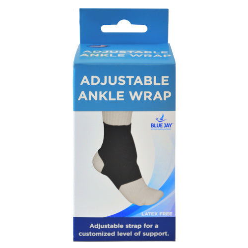 Blue Jay Adjustable Ankle Wrap Black  Large  9-10