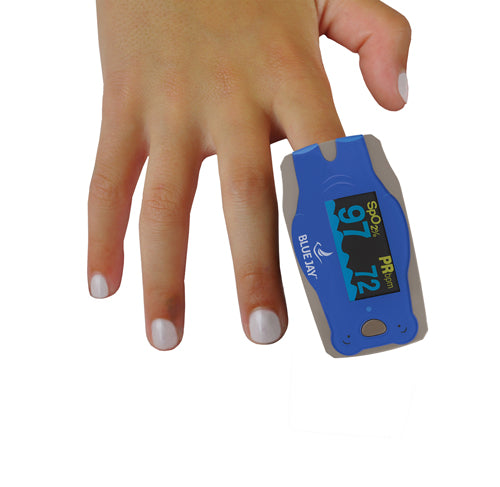 Blue Jay Pediatric Pulse Oximeter – Accurate SpO₂ and Pulse Rate Monitor for Children