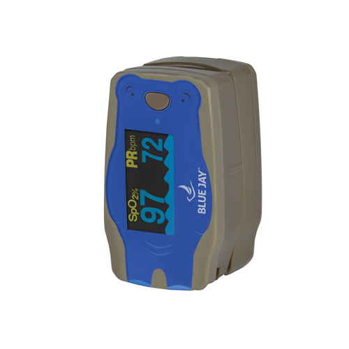 Blue Jay Pediatric Pulse Oximeter – Accurate SpO₂ and Pulse Rate Monitor for Children