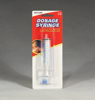 Dosage Syringe - 2 Teaspoons/10 mL for Precise Medication Measurement