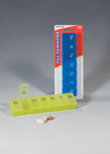 Large 7-Day Pill Box for Organized Medication Management