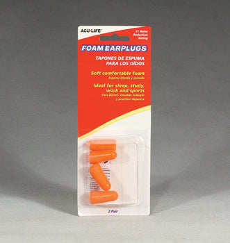 Soft Foam Earplugs - 2 Pairs for Noise Reduction