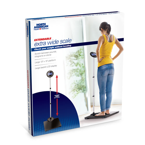 Extendable Extra-Wide Face Scale – 550 Lbs / 250 Kgs Capacity