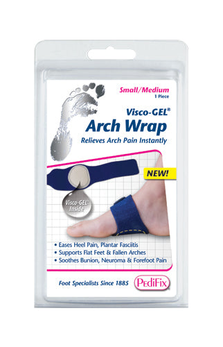 PediFix Visco-Gel Arch Support Wrap - Large/XL for Arch Pain Relief and Comfort