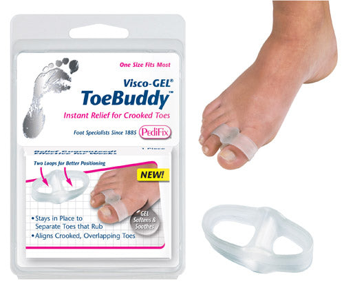 Visco-Gel ToeBuddy - Toe Separator and Alignment Aid for Comfort and Protection