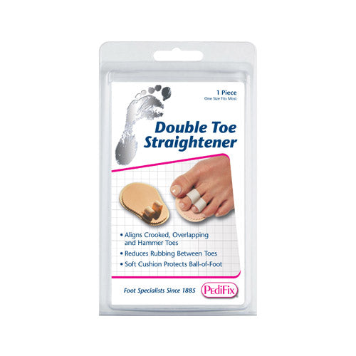 PediFix Double Toe Straightener with Retail Packaging Adjustable for Comfort and Alignment