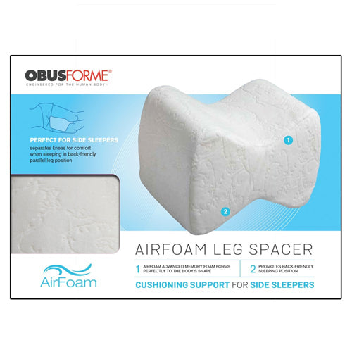 ObusForme Memory Foam Leg Spacer Pillow for Sleep Alignment