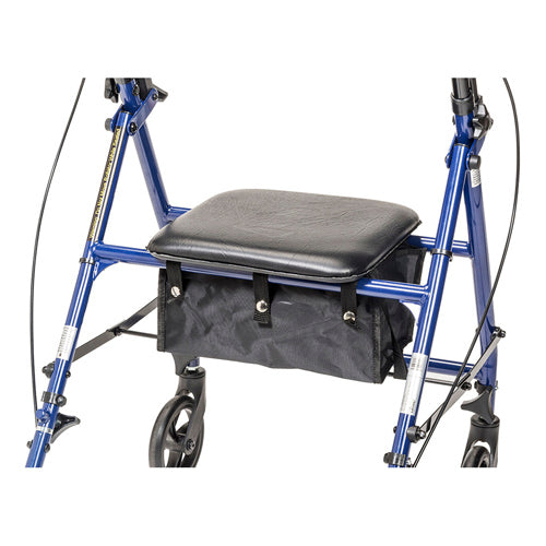 Drive Steel Rollator with 6" Wheels, Blue - Knocked Down