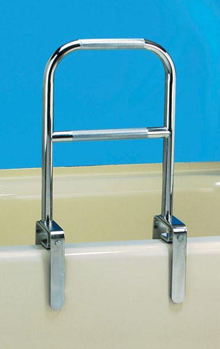 Dual-Level Bathtub Rail for Safety and Stability