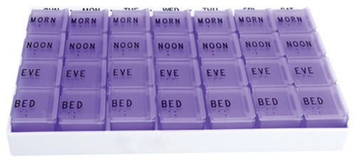 Medichest 7-Day Pill Organizer with 4 Daily Compartments