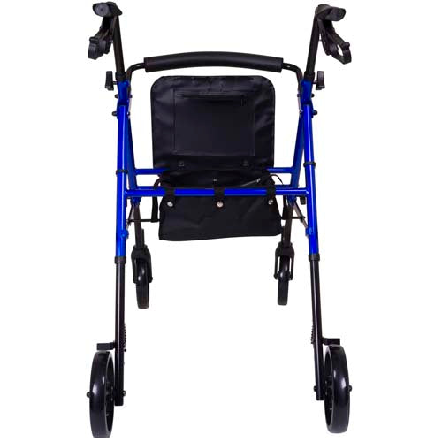 Aluminum Rollator, Height Adjustable - Blue