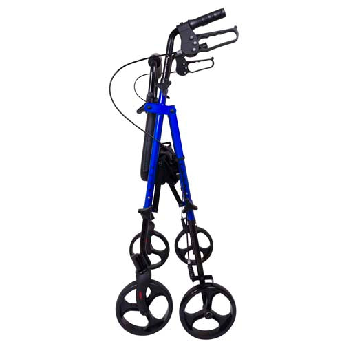 Aluminum Rollator, Height Adjustable - Blue