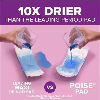 Poise® Bladder Control Pads - Fresh Protection™, Moderate & Light Absorbency