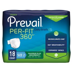 Prevail Per-Fit 360° Disposable Briefs - Maximum Absorbency