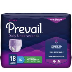 Prevail Women’s Daily Underwear - Heavy Absorbency, Discreet Fit