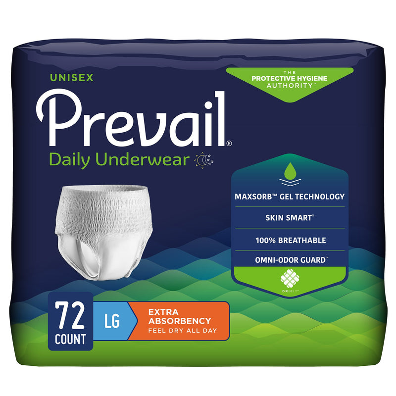 Prevail Daily Unisex Absorbent Underwear - Moderate Absorbency