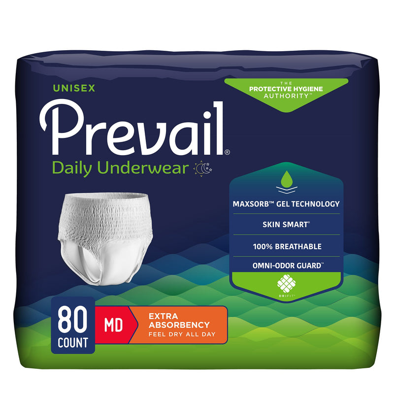 Prevail Daily Unisex Absorbent Underwear - Moderate Absorbency