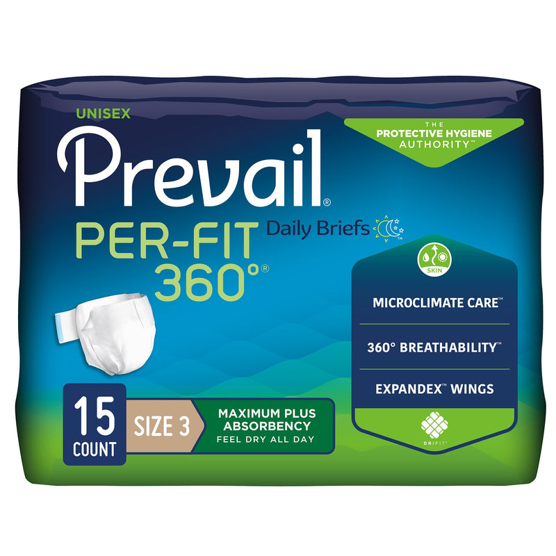 Prevail Per-Fit 360° Disposable Briefs - Maximum Absorbency