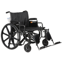 Bariatric HD Wheelchair with Elevating Leg Rest – Available in 26" 28" 30" and 32" Seat Widths