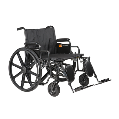 Bariatric HD Wheelchair with Elevating Leg Rest – Available in 26" 28" 30" and 32" Seat Widths